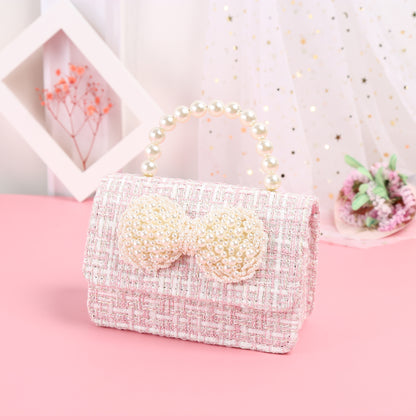 Pearl Bow Trendy Fashion Portable Messenger Dual Purpose