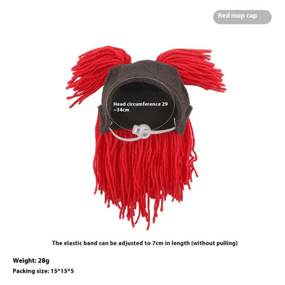 Pet Headgear Cute Dog Teddy Dress Up SUNFLOWER Cat Headdress Wig Cat Headgear Hat