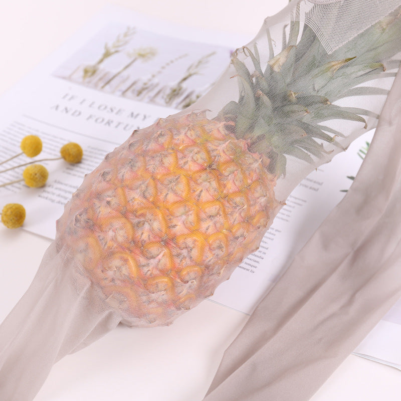 Thin Women's Velvet Snagging Ressistance Cut At Random Black Stockings