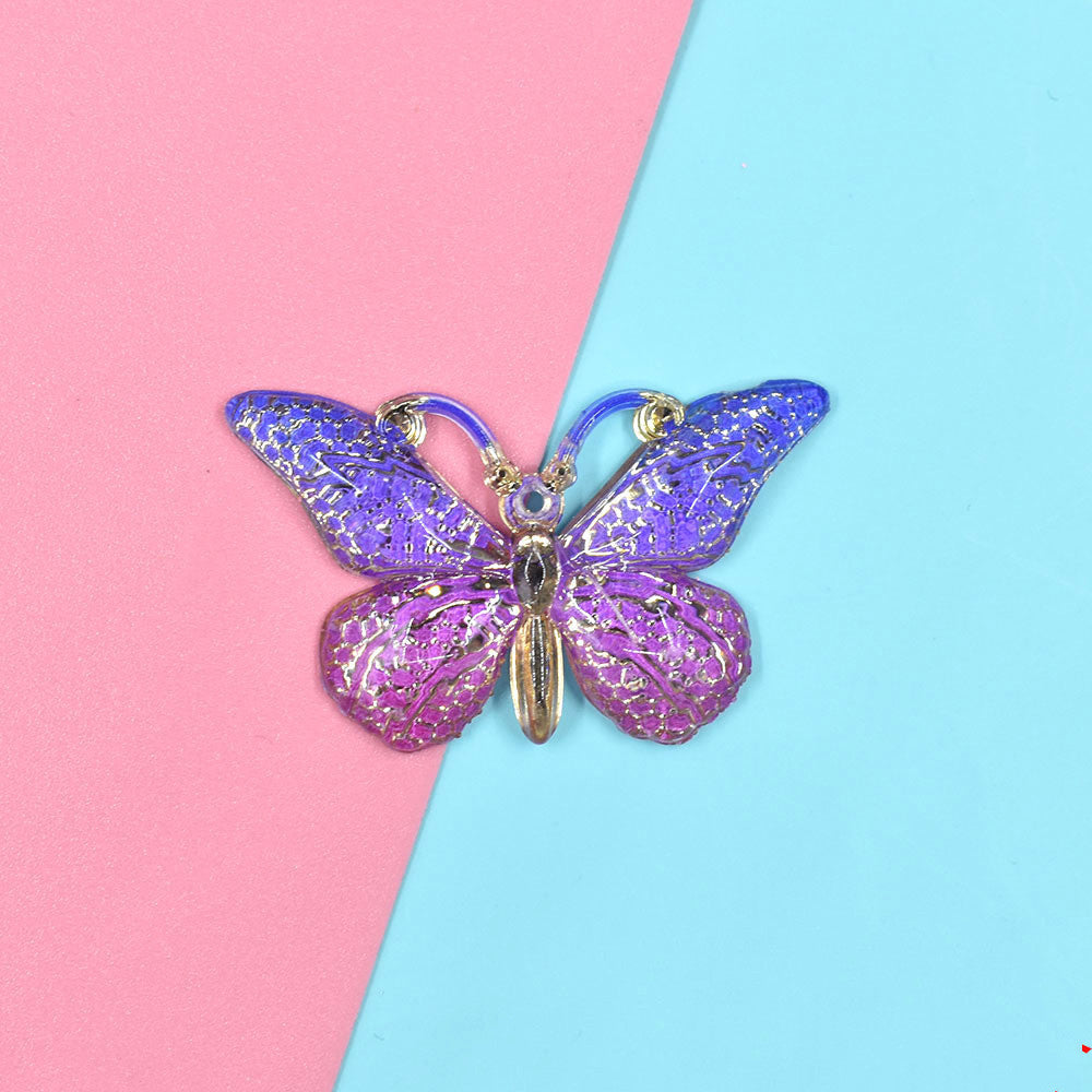 Schmetterlingsaccessoires DIY Handgefertigter Schmuck Tropfenkleber Handyhüllenaufnäher