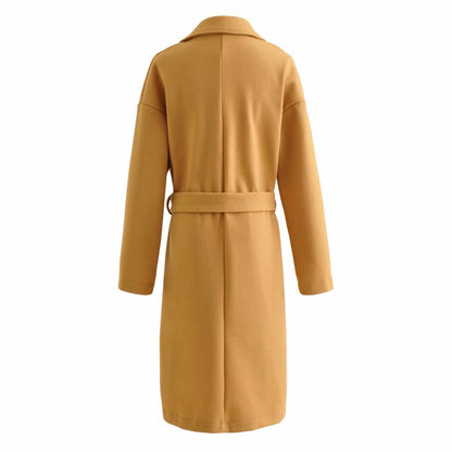 Woolen Woolen Coat Women's Mid-length Fashion Korean Style High-level Slim Slim Coat