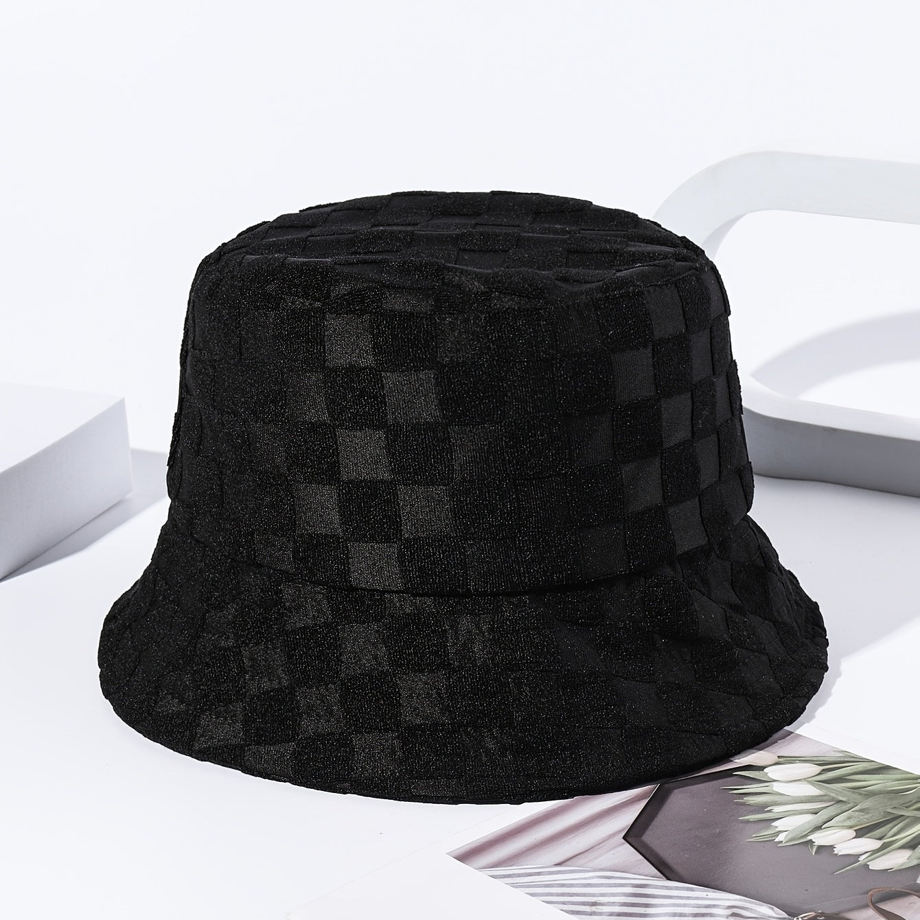 Premium Plaid Bucket Hat - Unisex Trendy Fisherman Cap | Breathable Cotton Casual Hat for Men & Women