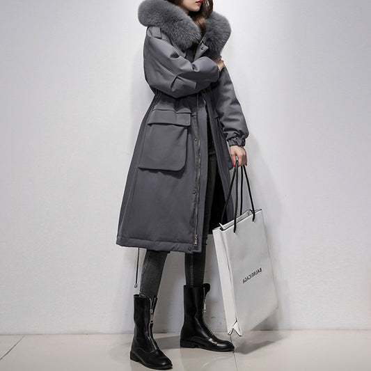 Parker Big Fur Collar Down Jacket Women