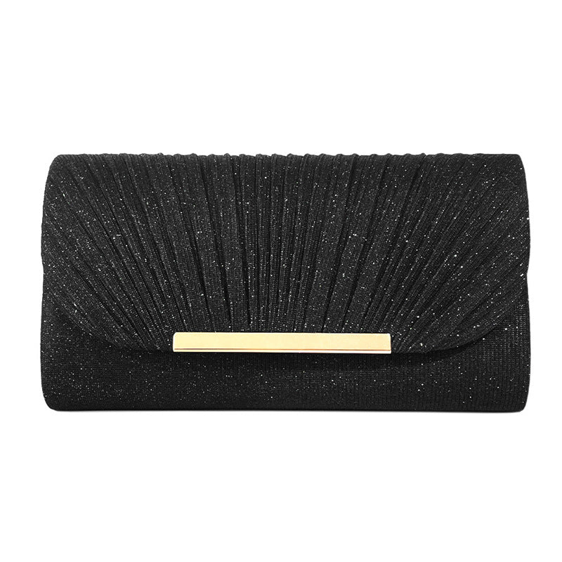 Women's Hardware Edge Party Pattern Fine Pink Clutch