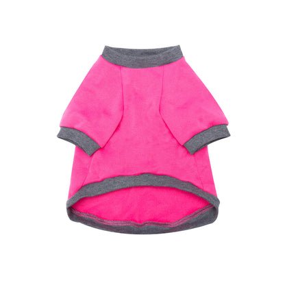 Pet Clothes Fleece-lined Thickened Solid Color Hoodie
