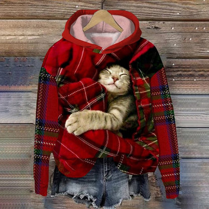 3D Digital-printed Sweatshirt For Women Loose-fitting Casual Pullover