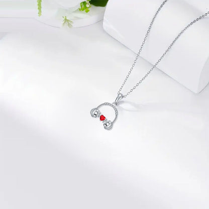 Headset Pendant Personalized Love Necklace Valentine's Day Gift