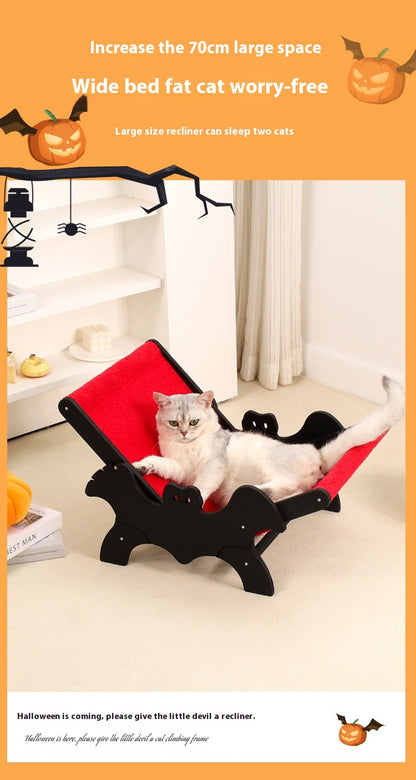 Cat Recliner Bat European And American Halloween Black Red