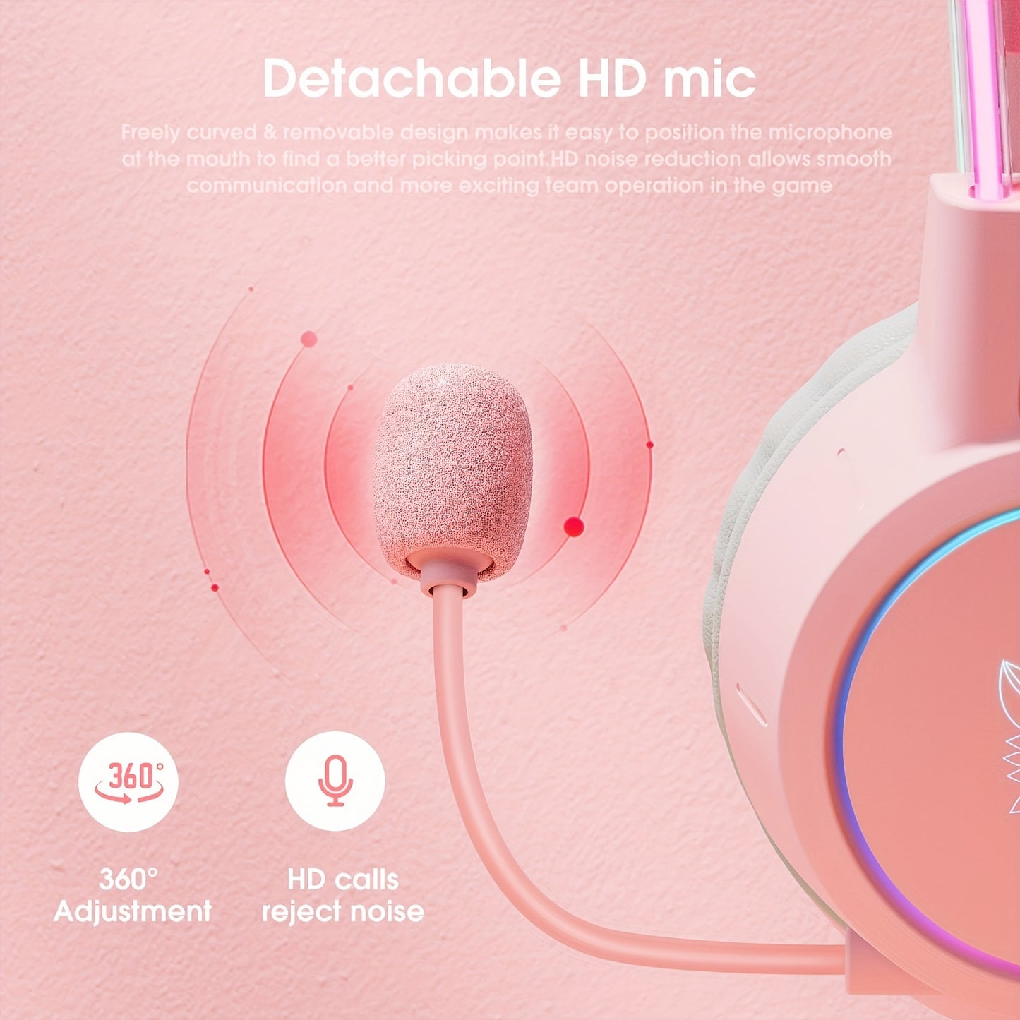 ONIKUMA X15 Pro Gaming Headset: Antler, RGB Aluminum Frame, Surround Sound - Perfect Christmas/Halloween/New Year Gift!