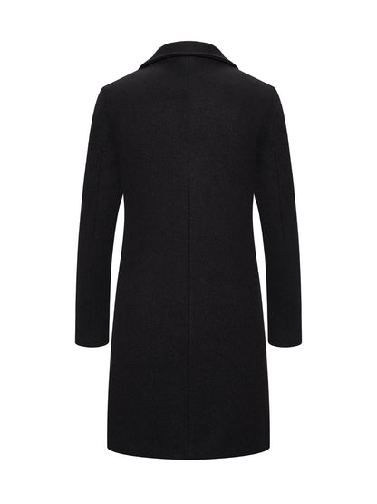 New Men's Mid-length Single Breasted Trench Coat Jacket