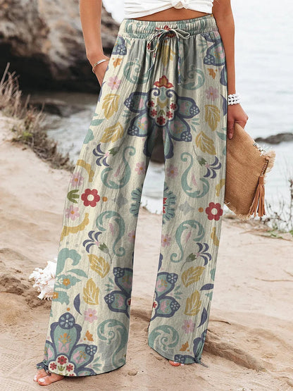 Versatile Ethnic Botanical Women's Pants