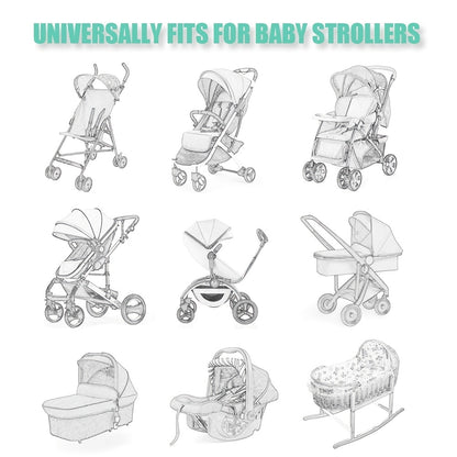 Premium Baby Stroller Mosquito Net - Universal Fit Bug Protection for Strollers, Bassinets & Cribs
