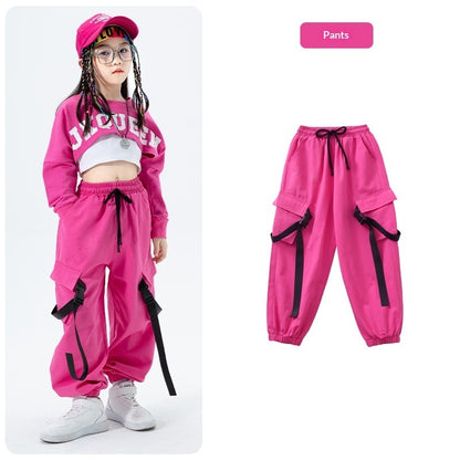 Girls' Jazz Dance Performance Outfit