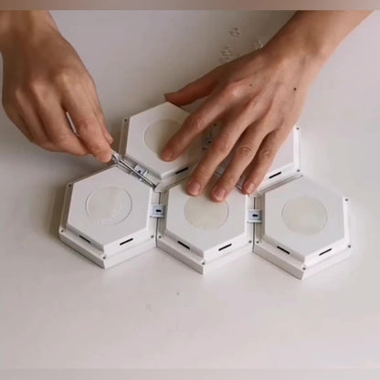 Hexagonal LED Wall Lights 6-Pack - Touch Control Modern Ambient Lighting