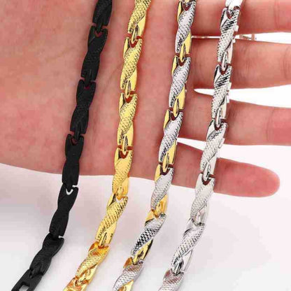 Men's Premium Dragon Pattern Bracelet - Adjustable 7mm Magnetic Black Alloy Jewelry