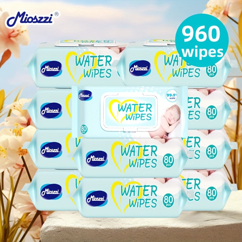 160-960 Count Baby Wet Wipes 99.9% EDI Pure Water No Fluorescent Agent Zero Additives For Sensitive Skin Newborn Can Use Aloe Vera Extrat Take Care Of Baby Skin Clean Baby Hand & Mouth Water Wipes Kids Cleansing Wipes Large P