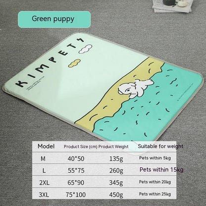 Pet Four Seasons Universal Dog Mat Oxford Cloth Fabric Heat Dissipation Breathable