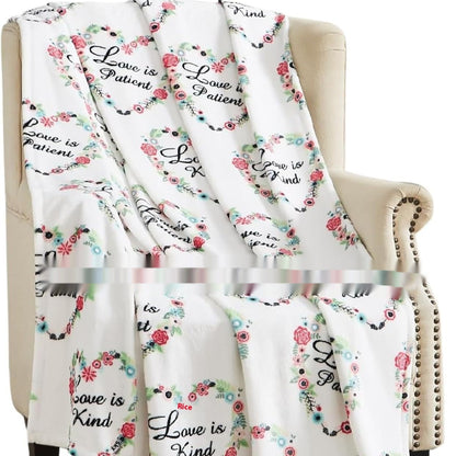 Valentine's Day Gift Small Love Holiday Gift Christmas Flannel Blanket
