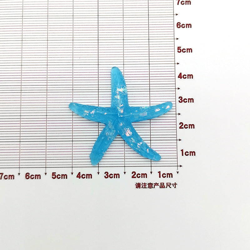 Handgefertigte DIY-Handyhülle aus Cremekleber, Accessoires aus Meeresharz, Seestern