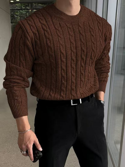 Autumn And Winter New Warm Thick Needle Turtleneck Sweater Men