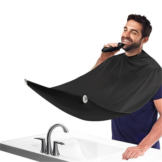 Beard Bib Apron For Men, Men's Hair Catcher For Shaving, Grooming Accessories For Dad Or Husband, 1 Size Fits All