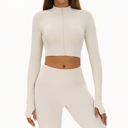 Slim-fit Fitness Long-sleeve Jacket Quick-dry Yoga Wear