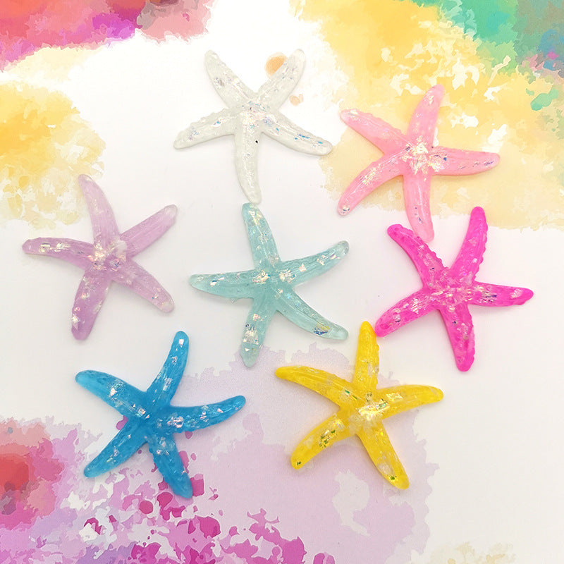 Handgefertigte DIY-Handyhülle aus Cremekleber, Accessoires aus Meeresharz, Seestern