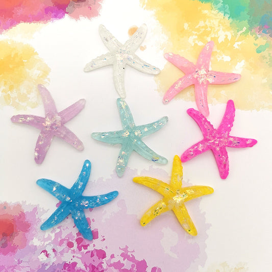 Handgefertigte DIY-Handyhülle aus Cremekleber, Accessoires aus Meeresharz, Seestern