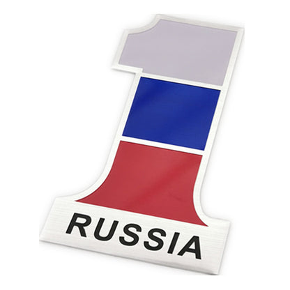 Car Personality Stickers 3 Dstereo Metal Sticker China Russia Germany Flag Car Body Sticker Scratch Stickers