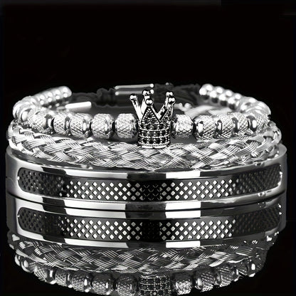 Crown Stainless Steel Bracelet For Men