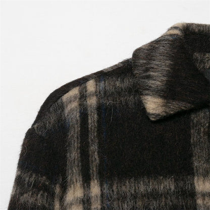 Women's Long Sleeve Loose Casual Lapel Single-breasted Coat