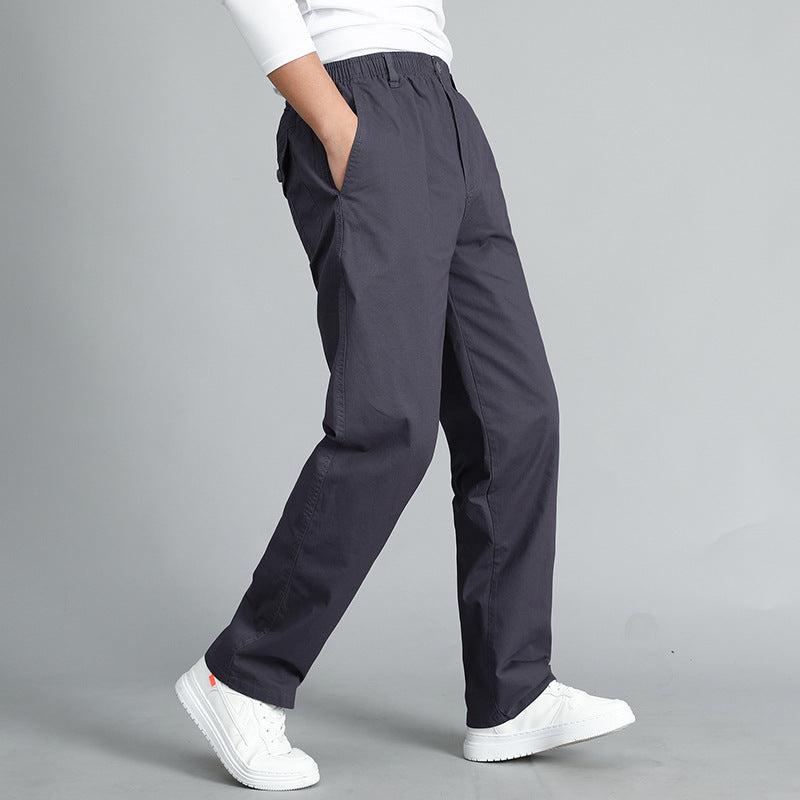 Herren-Latzhose für Herbst und Winter, lässig, gerade geschnitten