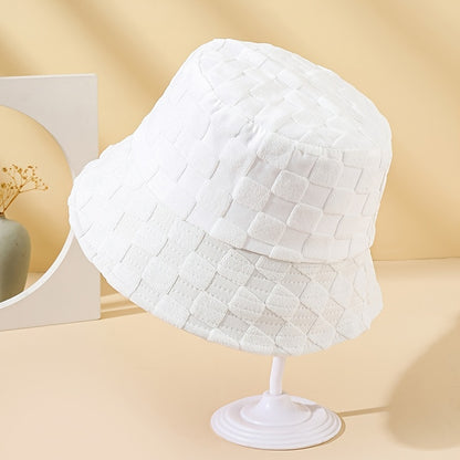 Premium Plaid Bucket Hat - Unisex Trendy Fisherman Cap | Breathable Cotton Casual Hat for Men & Women