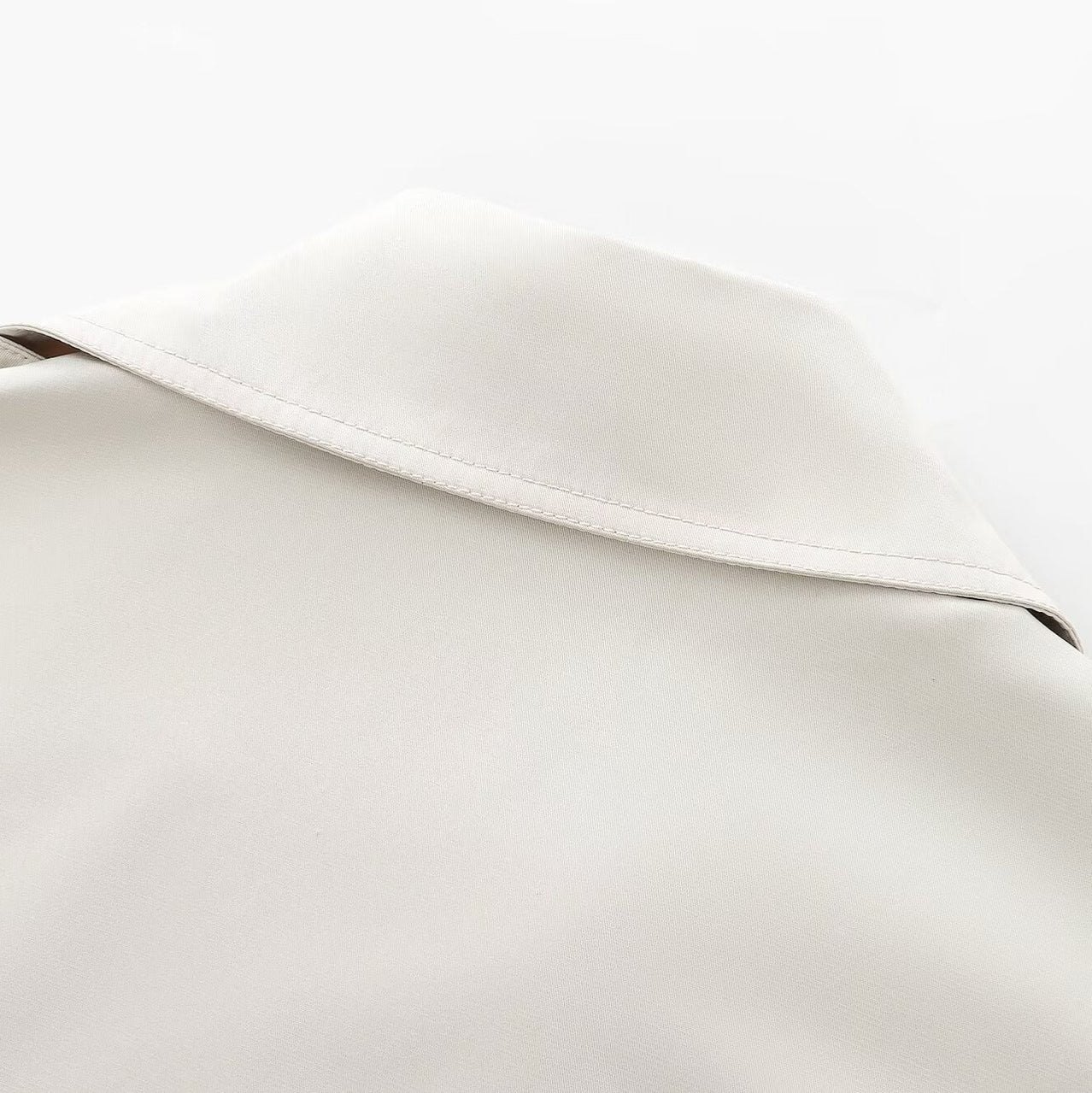 Women's British Style Short Lapel Trench Coat