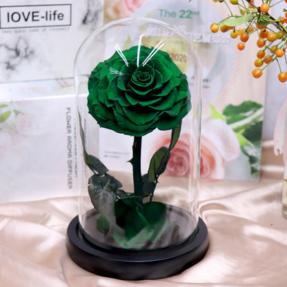 Glass Cover Tanabata Valentine's Day Immortal Rose Gift