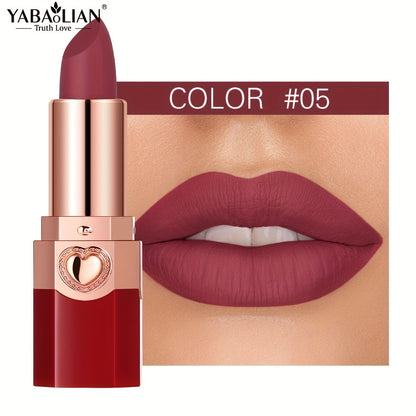 YABAOLIAN Lipstick 12 Colors Lipstick High Pigment Long Lasting Waterprrof Cosmetic Matte Lipstick