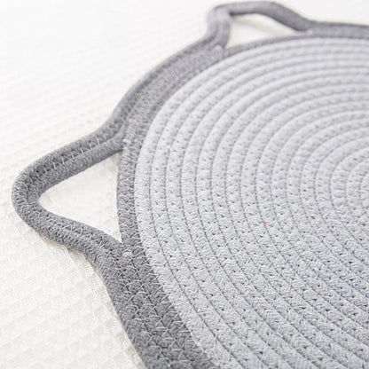 Braided Cotton Rope Cat Claw Mat Self Hi Ball One Piece Sleeping Mat Washable Anti Sticky Scratching Artifact Cat Scratching Mat Pet Products