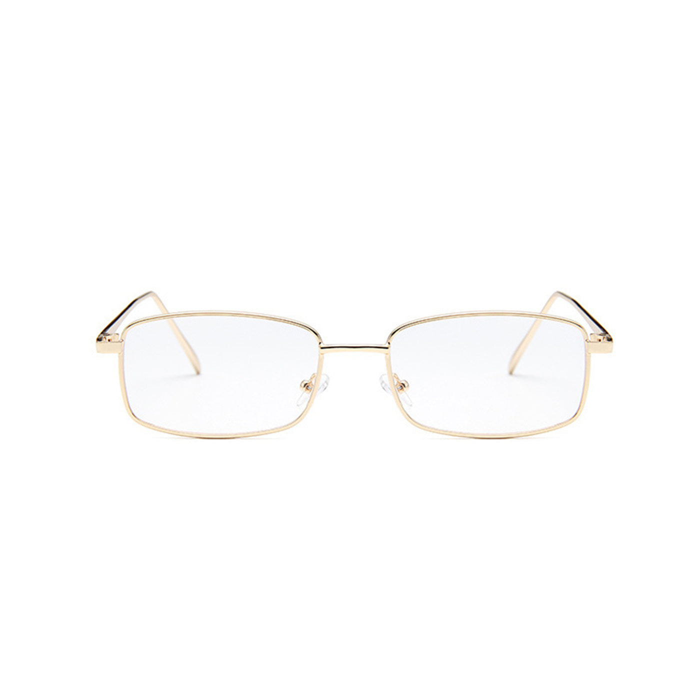 Retro Small Box Square Metal Glasses