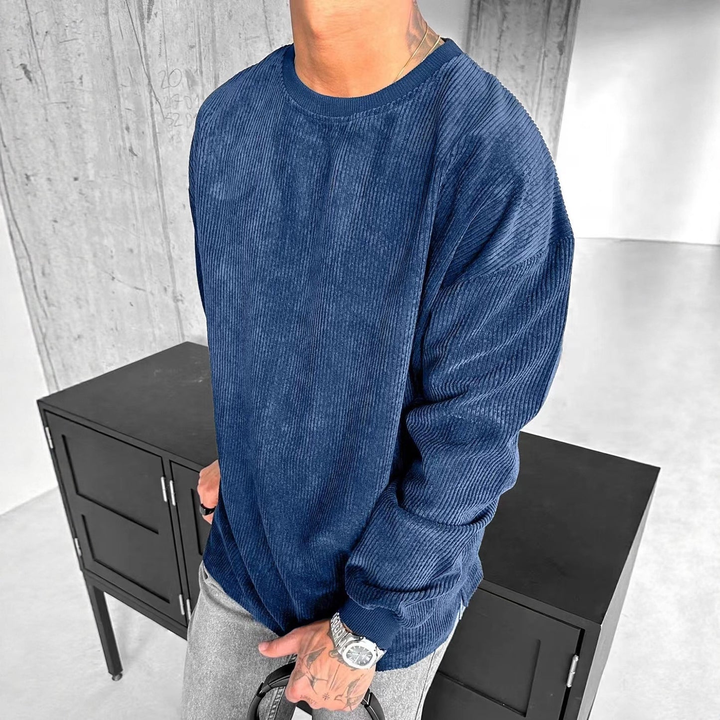 Casual Trends Round Neck Sweater Long Sleeve