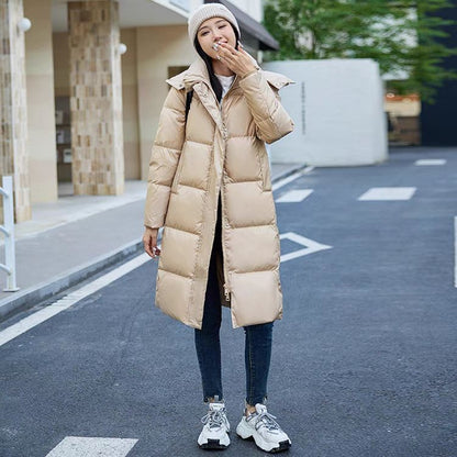 Off-season Down Jacket For Petite Women Long Style