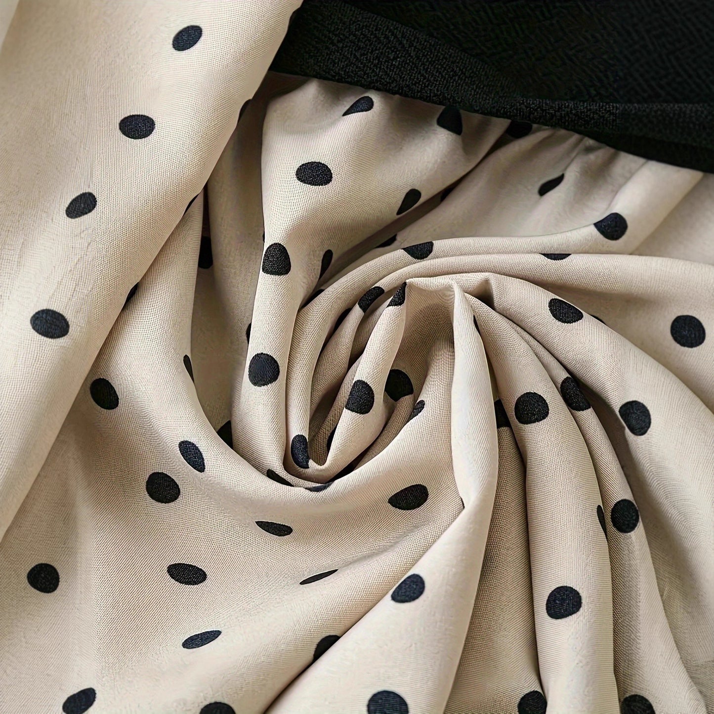 Polka Dot Patchwork Fake Two-piece Long-sleeved Shirt Leggings