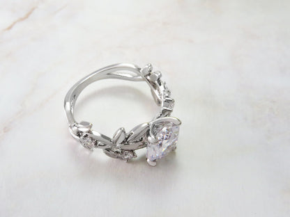 Explosive Branch Ring Ladies Fashion Zircon Flower Ring