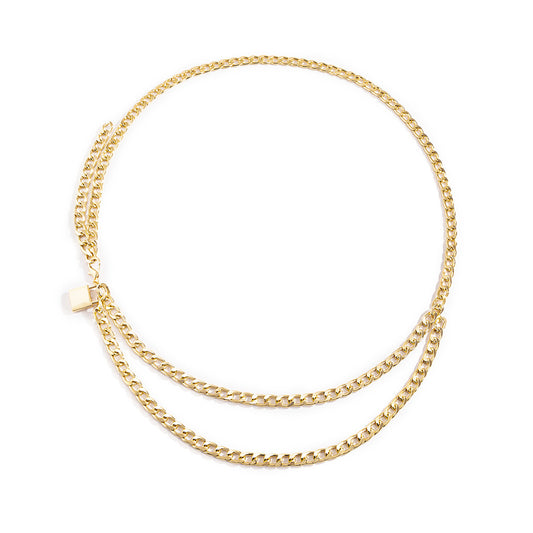 Cold Wind Geometric Chain U-shaped Body Chain