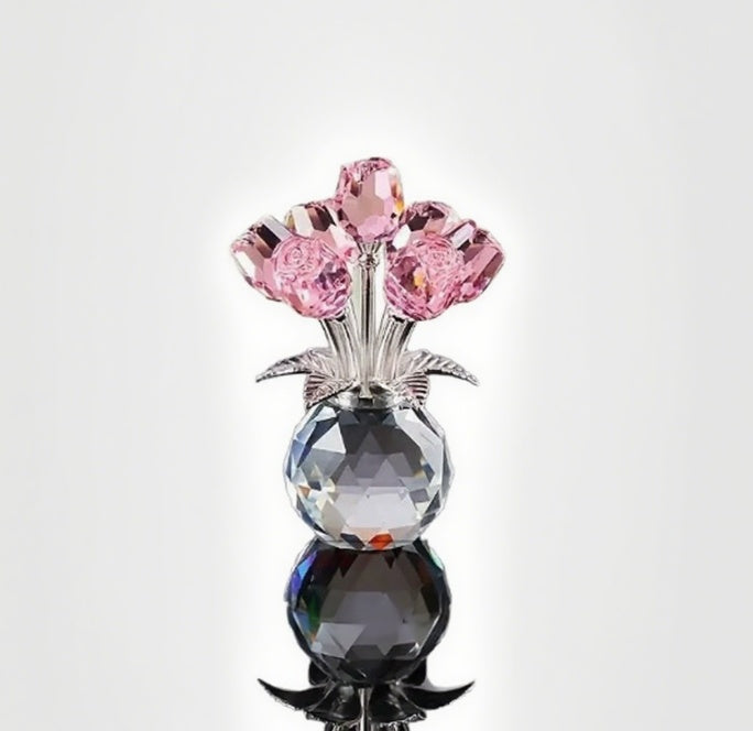 Cross-border Crystal Rose Valentine's Day Gift Living Room Home Decoration Crafts