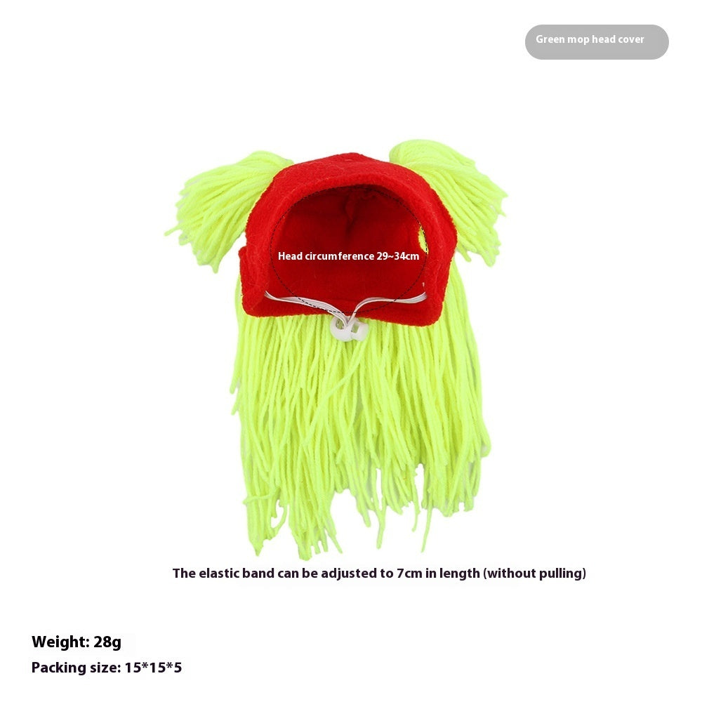 Pet Headgear Cute Dog Teddy Dress Up SUNFLOWER Cat Headdress Wig Cat Headgear Hat