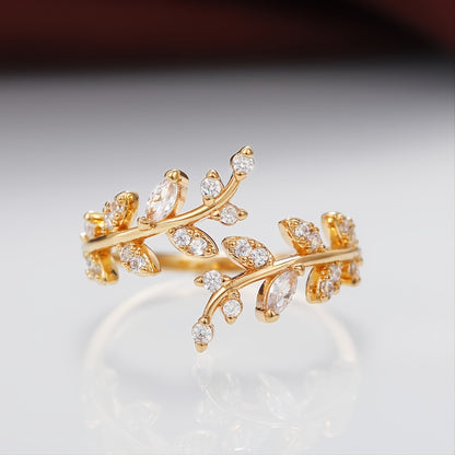 [Vine Style Stylish Ring] Stylish and Trendy Vine Style Ring, Elegant and Charming Ladies Ring, Ladies Ring Ornament