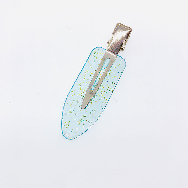 Japanische und koreanische handgefertigte Haarspangen im Stil transparenter Glitzer für Mädchen, nahtlos, DIY-Cremekleber-Zubehör