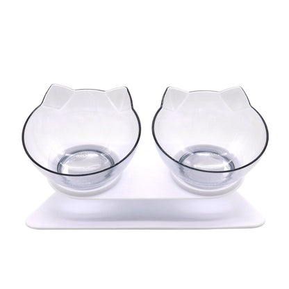 Katzennapf, Haustier-Napf mit Nackenstütze, Futterbecken