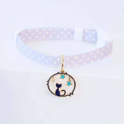 Dog Collar Cute Adjustable Silent Moon Accessory