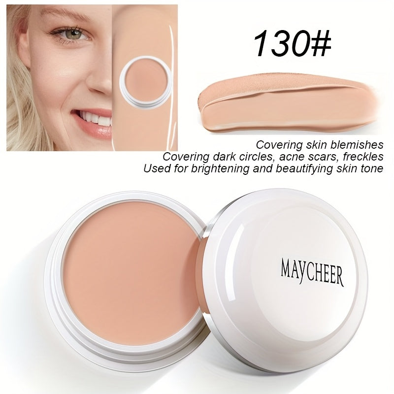 2-Tone High Coverage Concealer - Waterproof Long Wear Foundation for Dark Circles, Acne & Blemishes with Plant Squalane
